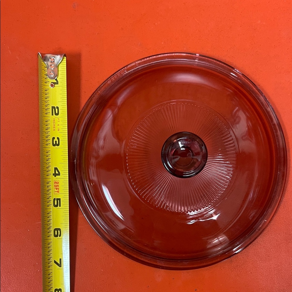 Rose Glass Lid - Picture 5 of 7